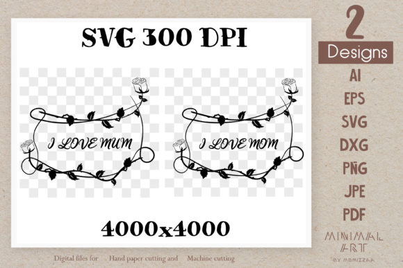 I Love Mun I Love Mom SVG Sublimation Design Review