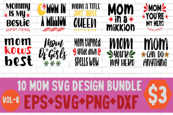 Reviewing 10 Mom SVG PNG Cutting Files for Embroidery